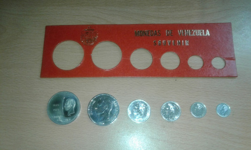 Imagen 2 de 8 de Colección De 6 Monedas De Plata Ley De Venezuela (igo.033)