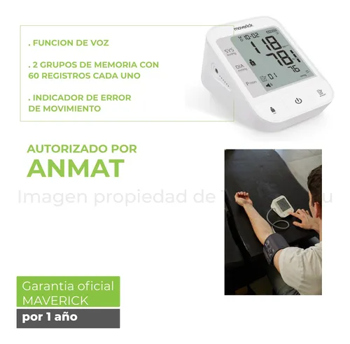 Tensiometro Digital De Brazo Maverick Recargable 60mem T-usb