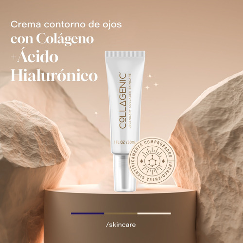 Imagen 2 de 7 de Crema Contorno De Ojos 30ml Acido Hialuronico Colageno