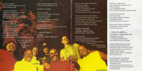 Cd Grupo Fundo De Quintal Ao Vivo No Cacique De Ramos Usado