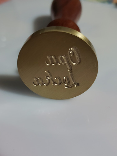 Sello De Bronce Con Tu Diseño + 40 Lacres De Regalo. Promo!