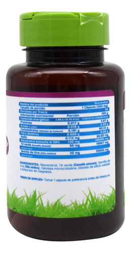 Vidanat Resveratrol 30 Cápsulas Sin Sabor