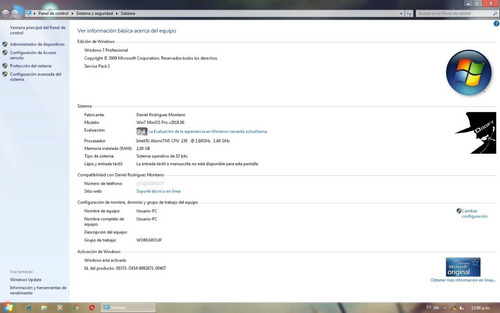 Imagen 4 de 4 de Computadora Atom 1.6ghz, Hd 40 Gb, 2gb Ram