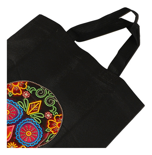 Kit De Bolsos Con Strass Para Pintar Una Calavera Sobre Negr