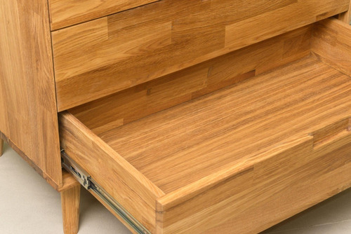 Imagen 9 de 9 de Cómoda En Madera Natural 100% Maciza Roble Ref: Maciza50