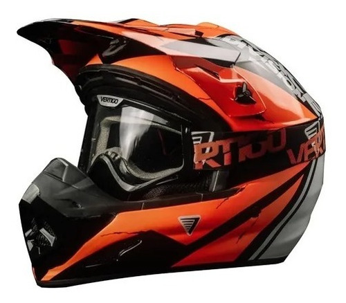 Casco Vertigo Mz3 Rd Off Road + Antiparra. En Gravedadx