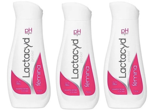 Shampoo Lactacyd Pro Bio Íntimo Con 3 Piezas Con 220 Ml