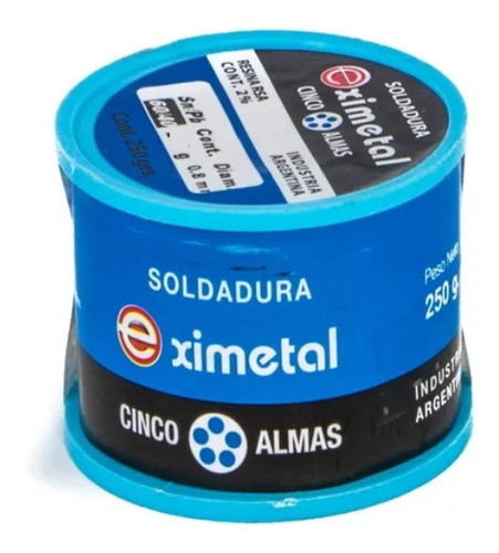 100g De Estaño 60/40 0.7mm Uso Electronica 5 Almas Itytarg