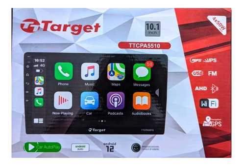 Radio Android Auto 10 Pulgadas Car Play Target Usa Designed
