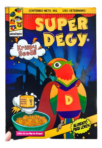 Super Degy Krispy Seeds 1kg Alimento Aves Semillas