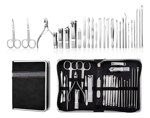 Professional Manicure And Pedicure Set Stainless Steel .