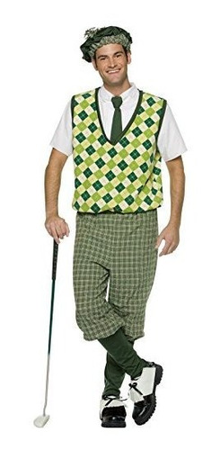 Disfraz Talla Large Para Hombre De Golfista Clásico Color