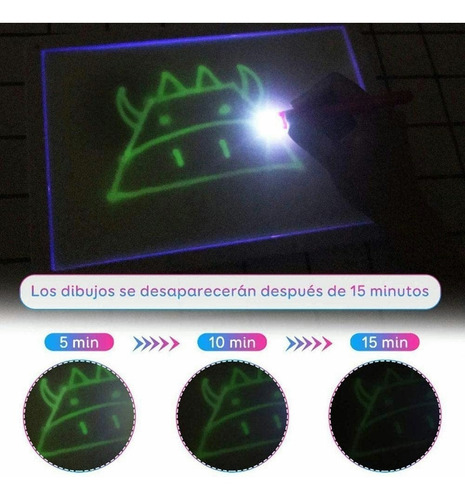 Imagen 7 de 7 de Juguete Fluorescente Tableta Dibujar Niño Tablero De Dibujo