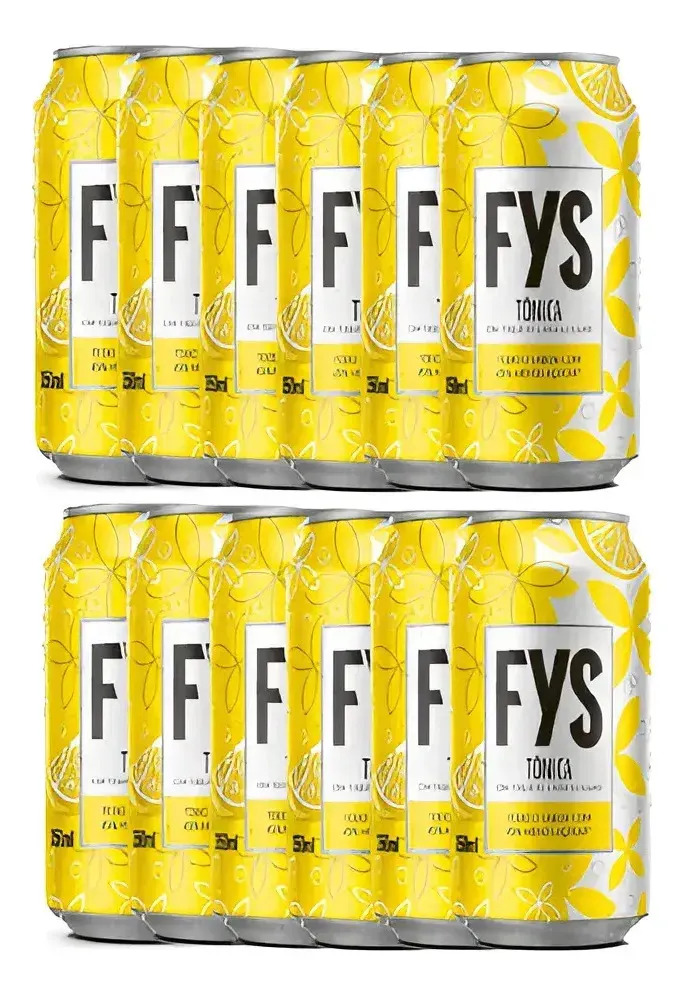 Água Tônica Fys Lata 350ml Com 12 Unidades