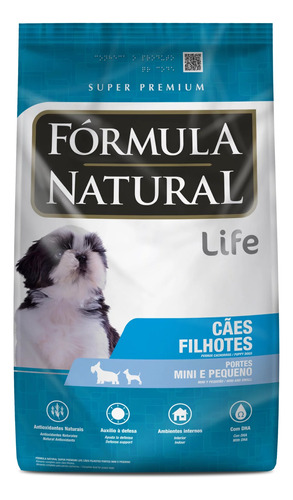 Alimento Fórmula Natural Super Premium Life para cachorro filhote de raça mini e pequena sabor mix em sacola de 7kg
