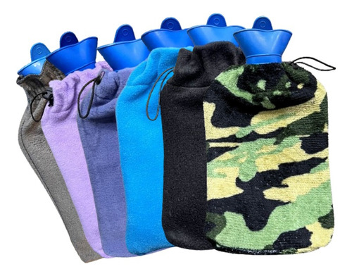 Funda Bolsa Agua Caliente Regulable 1.5 / 1.8 Lts Polar Color Negro