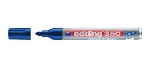 Marcador Borrable Para Tablero Recargable E-350 Azul Edding