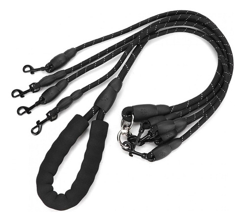 4 Perros Correa No Acoplador Cachorro Correa Ajustable 1 Cor