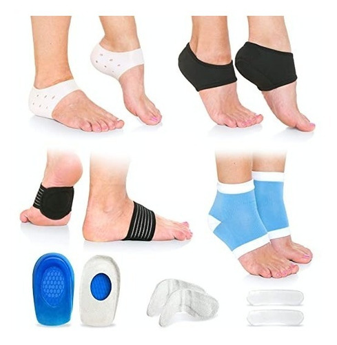 Fascitis Plantar Sleeve 14 Piezas Kit Para Pie Alivio Del Do Color Tamaño De La Plantilla Estandar (desde 5 Mx Hasta 10 Mx)