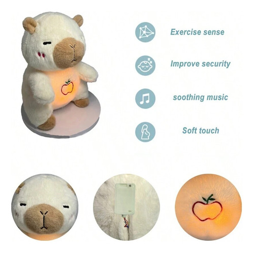 Peluche Capibara Calma Ansiedad, Para Dormir. Vers. 4 Modos