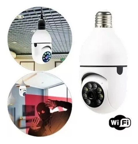 Camara Bombillo Ip Wifi Inalambrica Robotica Seguridad 360