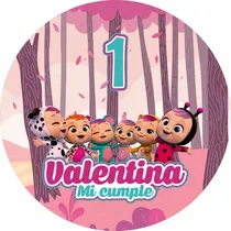 Comprar Banner Circular Bebés Llorones Cumpleaños Fondos Mesa Candy