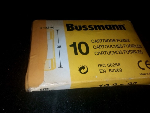 Fusible Bussmann C10g6 10.3x38mm