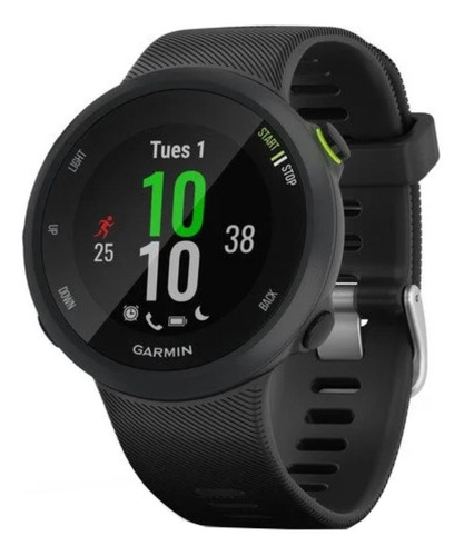 Imagem 1 de 5 de Smartwatch Garmin Forerunner 45 1.04" caixa 42mm  preta, pulseira  preta de  silicone