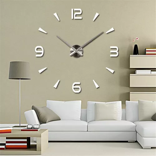 Tradicional llorar blanco como la nieve Reloj De Pared Gigante 3d - Mod. Rpa01 - Frente Aluminio | Envío gratis