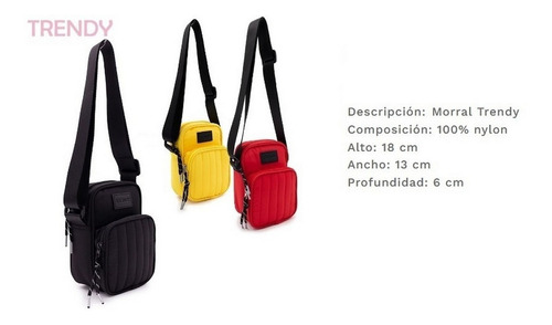 Morral Bandolera Trendy Liviano Moderno Ar1 27125 Ellobo