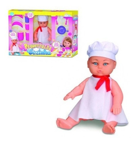 Boneca Bebe Infantil Cozinha Pequerrucha