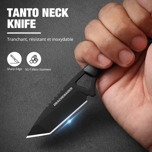 Drachenader Cuchillo Para El Cuello, Tanto Pequeño Cuchillo