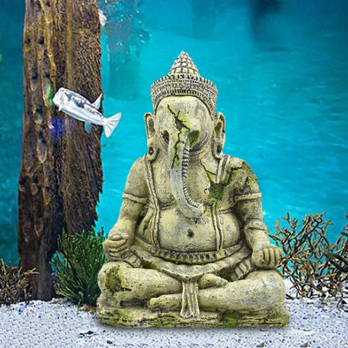 Acuario Decoración Pecera Buddah Estatua Ganapati