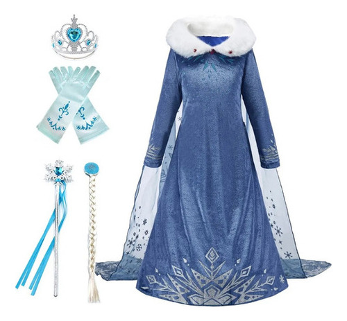 Disfraz De Princesa De Las Nieves Para Niña Disfraz De Elsa