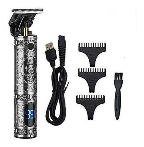 Barbeador T9 Homens Kit De Corte De Cabelo Lcd Tela Dourada