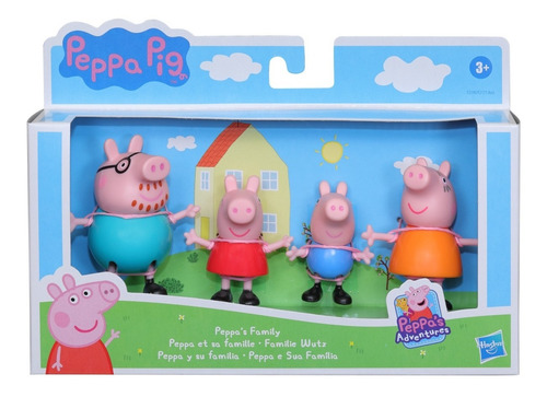Imagen 1 de 2 de Playskool Peppa Pig Y Su Familia Pack X 4 Surtido - Hasbro