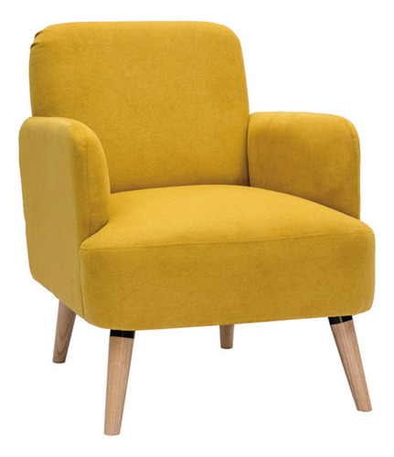 Sillón Nórdico Bremen Color Amarillo Tu Mesita