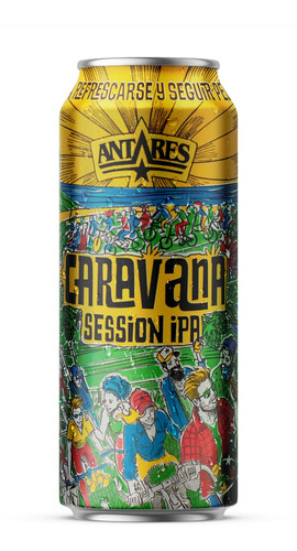 Cerveza Antares Caravana Session Ipa Lata 473cc X 6 Sixpack