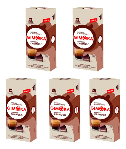 Café Gimoka Em Cápsulas Para Nespresso® Kit 50 Cremoso