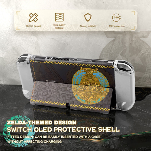 Práctico Kit De Funda Zelda For Nintendo Switch Oled Con