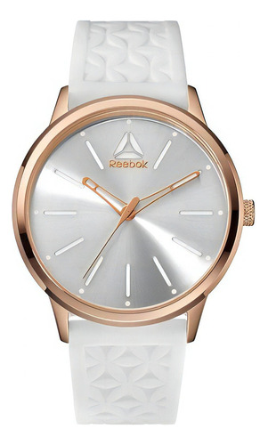 Reloj Reebok Mujer Chelsea Sunray Rd-chs-l2-s3iw-1s Color de la malla Blanco Color del bisel Rosé Color del fondo Blanco