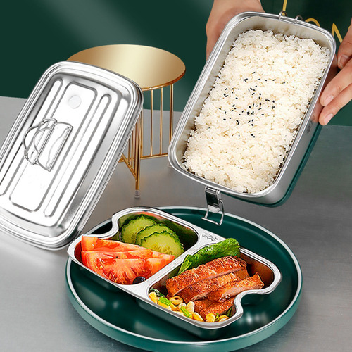 Lonchera De Acero Inoxidable, Recipiente De Comida Engrosado