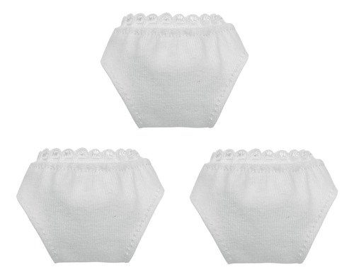 3 Pcs El Juego De Ropa De Ropa Interior De Muñeca De Encaje