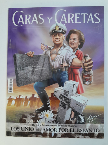 Revista Caras & Caretas -dictador Galtieri & Dama De Hierro-