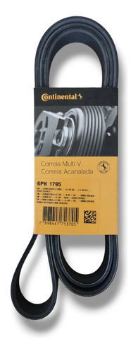 Correa Unica 6pk1795 Chevrolet Corsa Original Continental