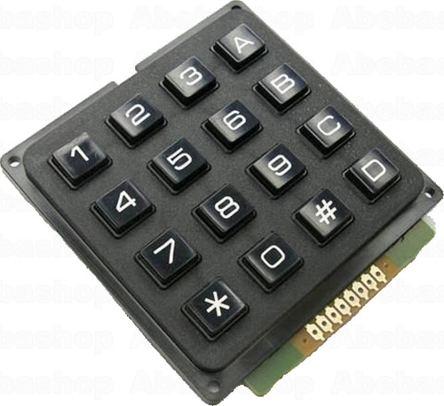 Teclado Rigido Telefonico 4x4 Arduino Keypad Botonera-p