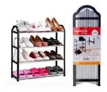 Comprar Sapateira Porta Calçados Chinelo Tenis 12 Pares Multiuso Cor Preto