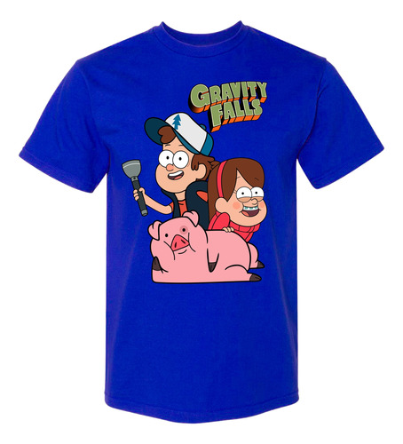 Remera Camiseta Algodon Gravity Falls Vario Diseños Colores 