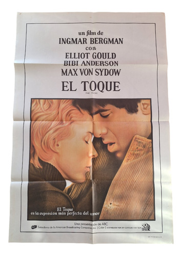 Poster Afiche Cine Antiguo El Toque Ingmar Bergman *