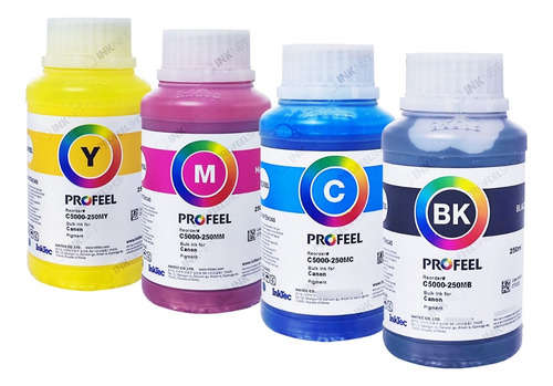 Tinta C5000 Pigmentada Profeel Para Can On Maxify 4x250ml